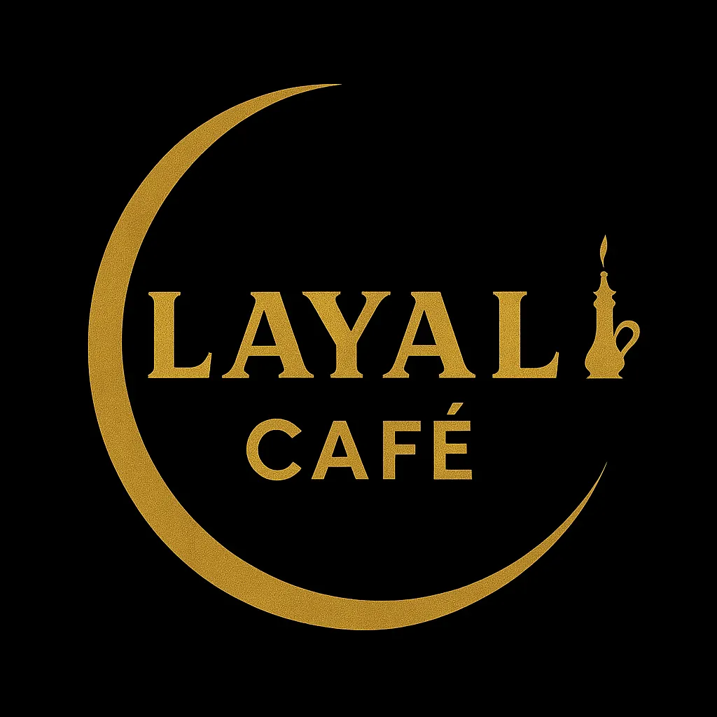 Warm cafe interior with low lighting
