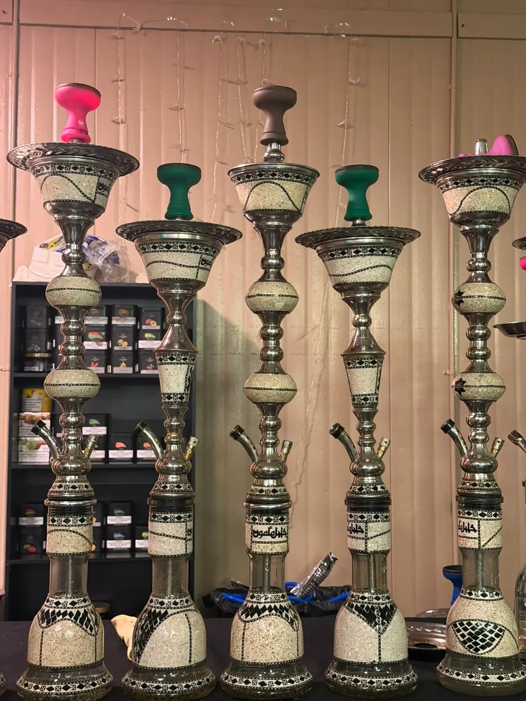 Hookah set up ready for the lounge