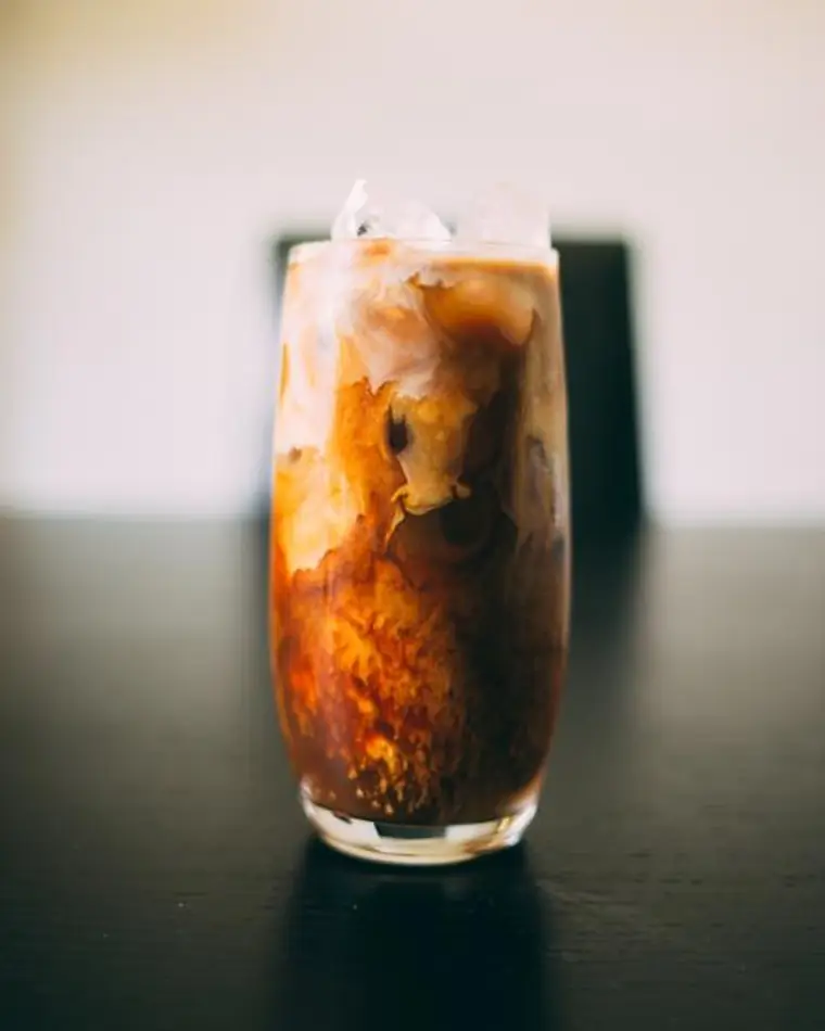 Cold drink on the counter